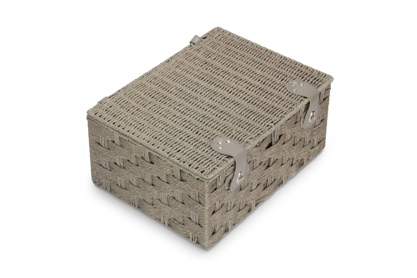 EXTRA LARGE GREY PAPER ROPE HAMPER