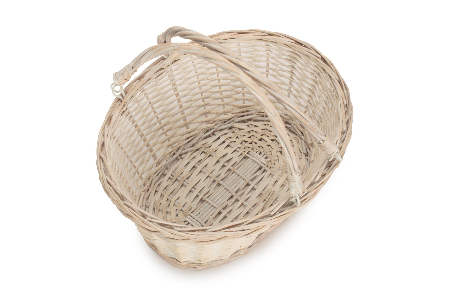 MEDIUM WHITE SWING HANDLE SHOPPER