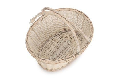 MEDIUM WHITE SWING HANDLE SHOPPER