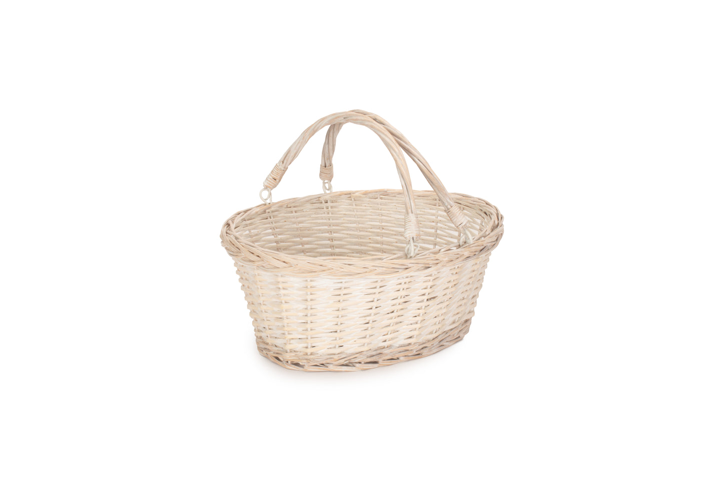 MEDIUM WHITE SWING HANDLE SHOPPER