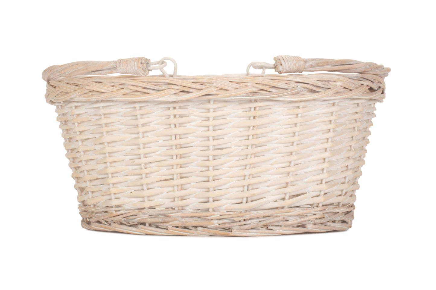 MEDIUM WHITE SWING HANDLE SHOPPER