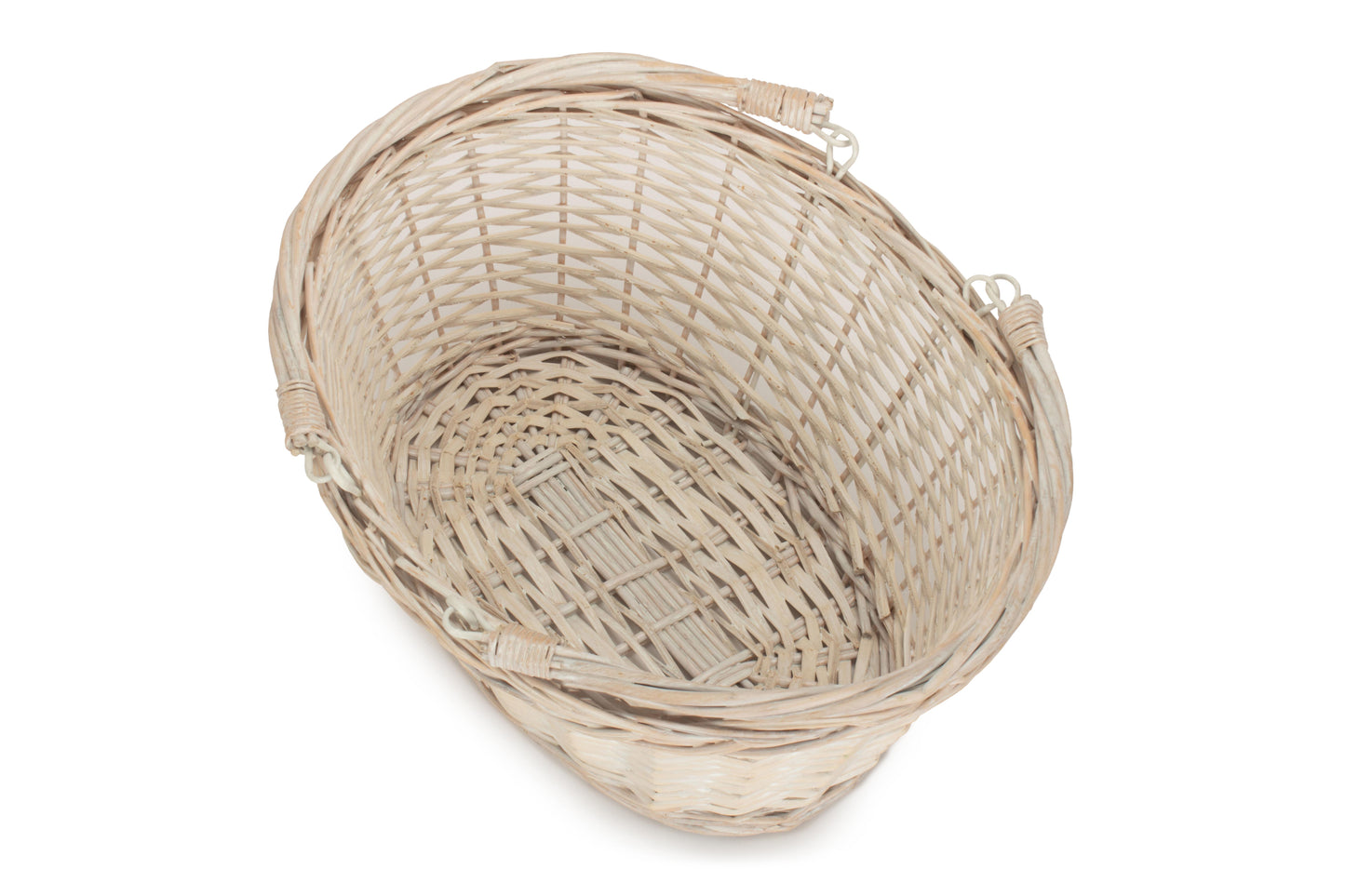 MEDIUM WHITE SWING HANDLE SHOPPER