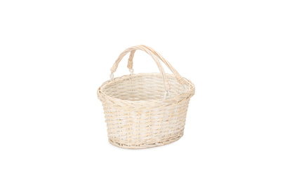 SMALL WHITE SWING HANDLE SHOPPER