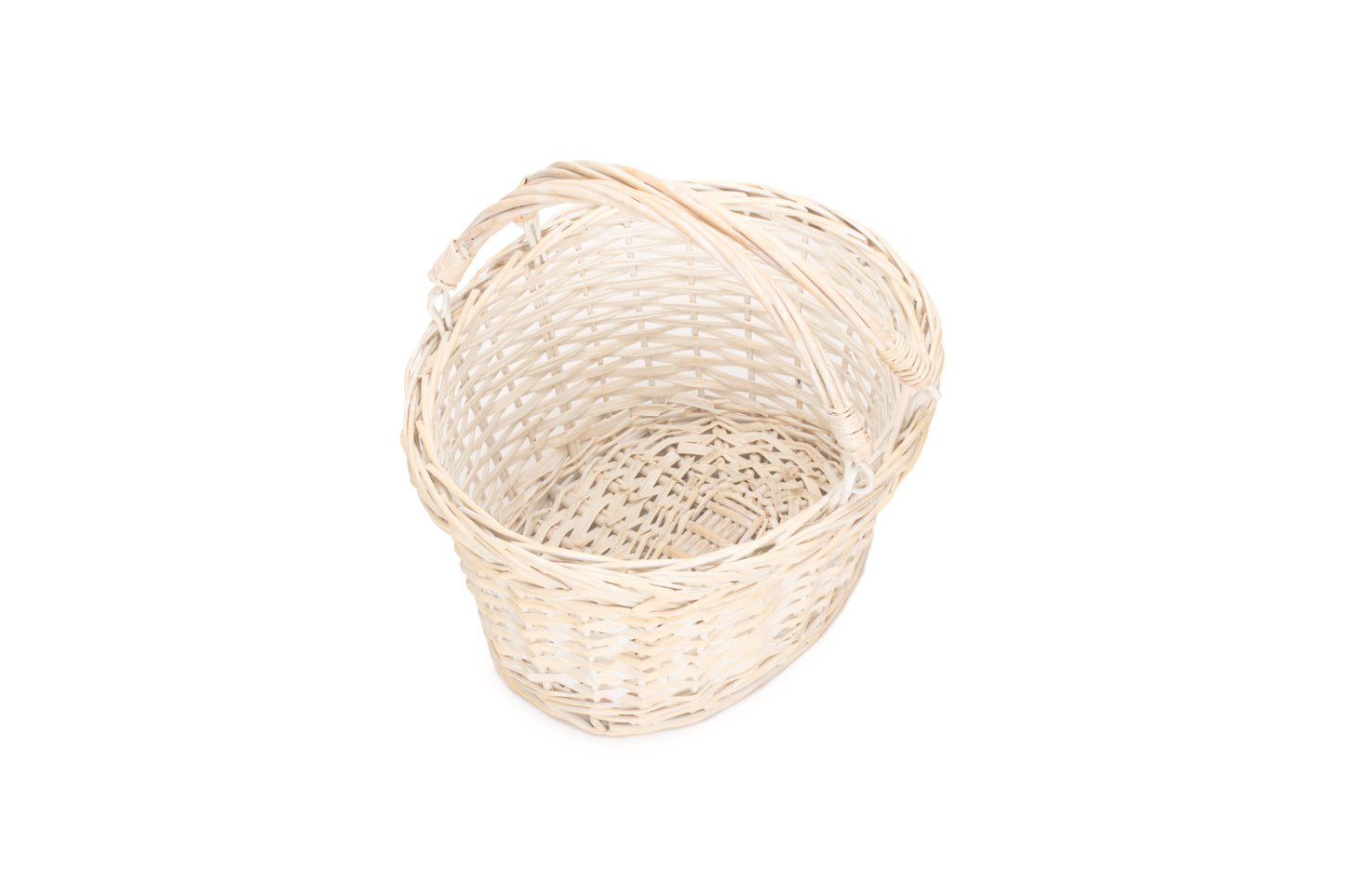 SMALL WHITE SWING HANDLE SHOPPER