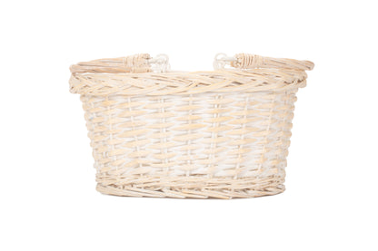 SMALL WHITE SWING HANDLE SHOPPER