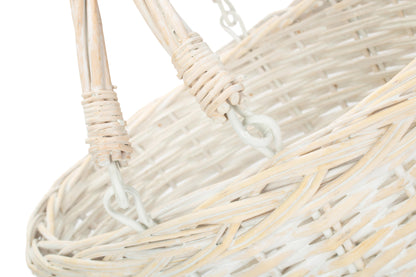 SMALL WHITE SWING HANDLE SHOPPER