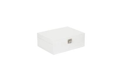 12" WHITE WOODEN BOX