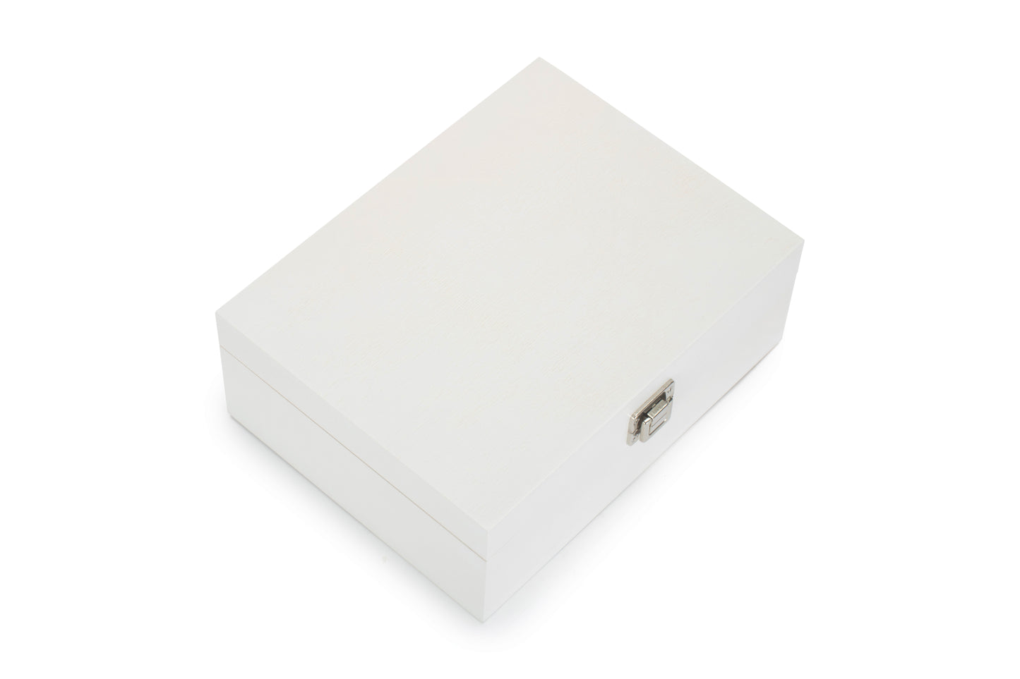 12" WHITE WOODEN BOX