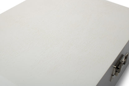 12" WHITE WOODEN BOX
