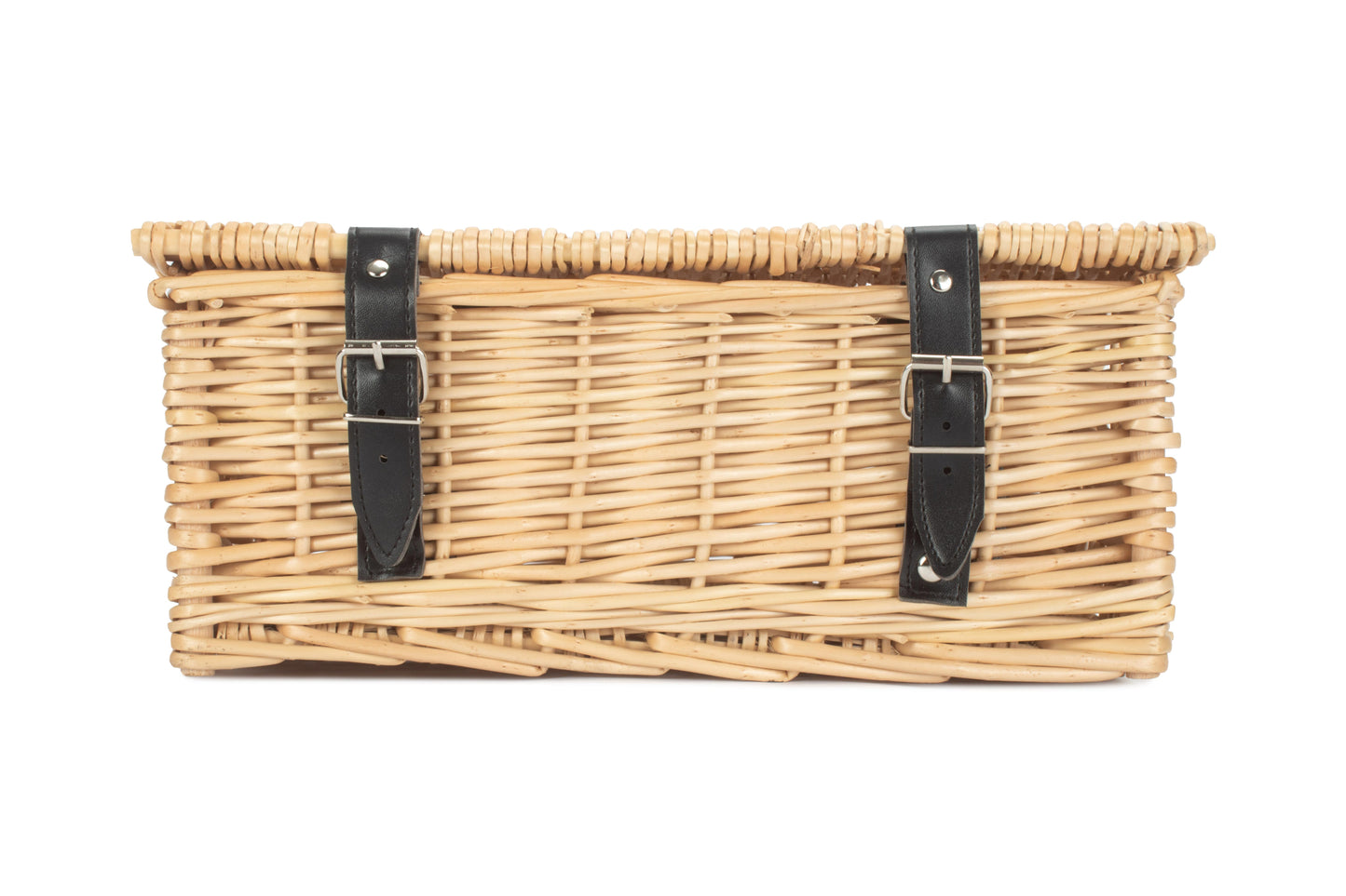 14 inch EMPTY WICKER HAMPER BASKET - BUFF - UNLINED