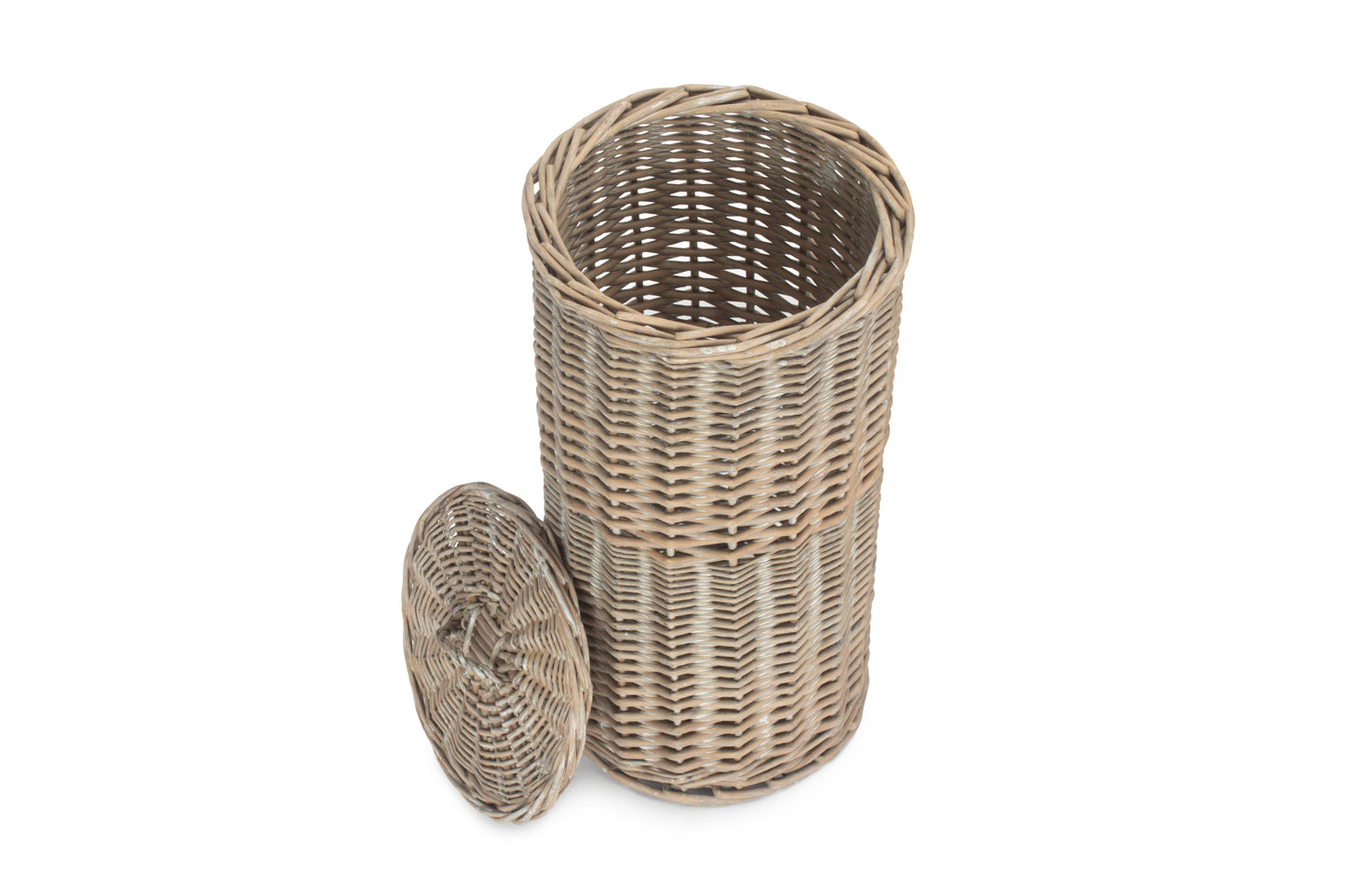 GREY WASH ROUND 3 TOILET ROLL HOLDER