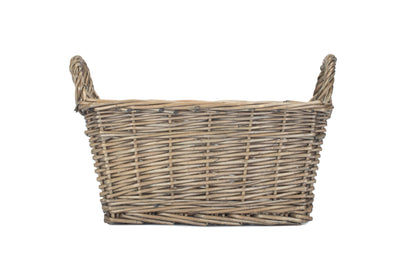 SMALL ANTIQUE WASH HANDLED STORAGE SOLUTION - UNLINED