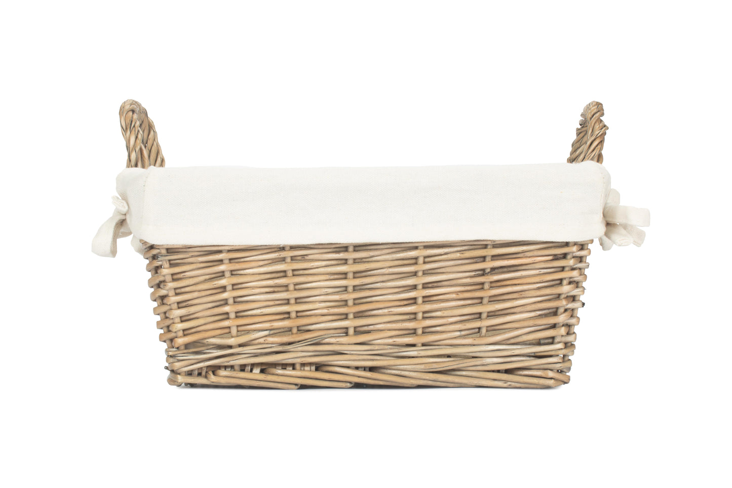 MEDIUM ANTIQUE WASH HANDLED STORAGE SOLUTION with WHITE LINING