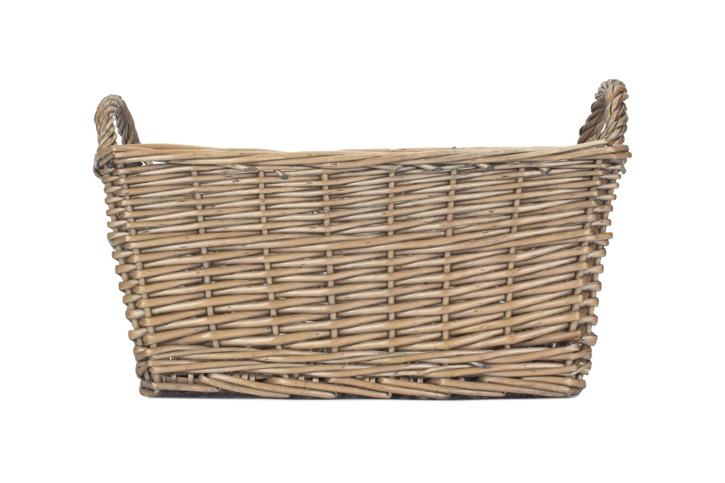 LARGE ANTIQUE WASH HANDLED STORAGE SOLUTION - UNLINED