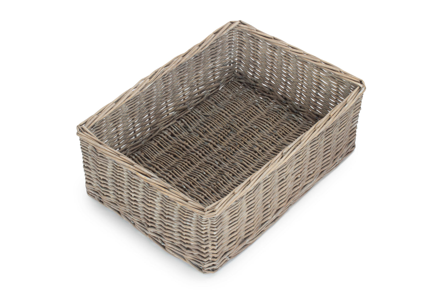 EXTRA LARGE GREY WASH FINISH TRAY