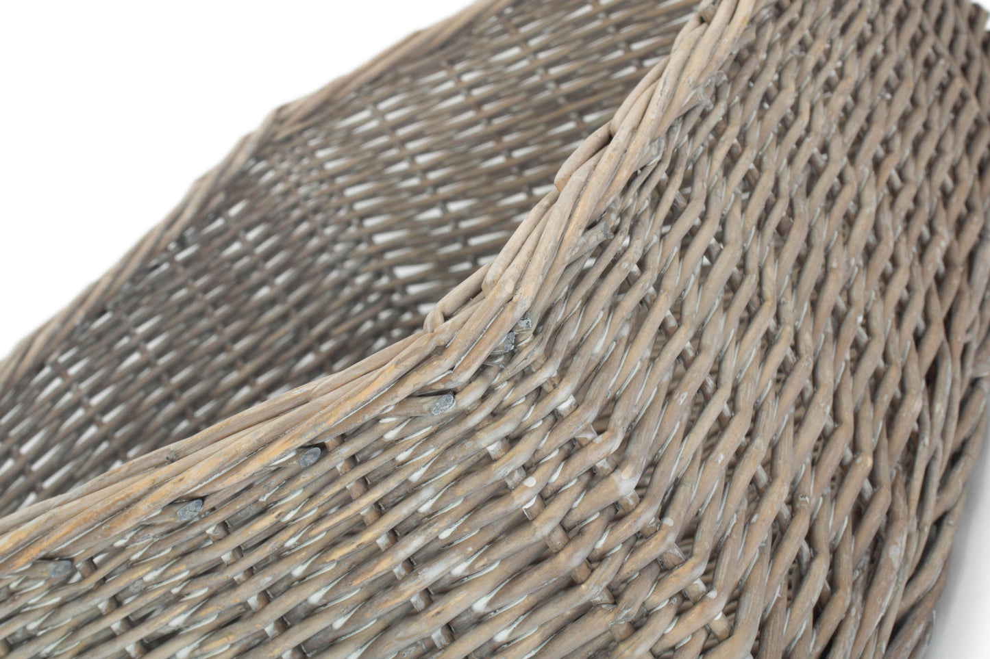 EXTRA LARGE GREY WASH FINISH TRAY