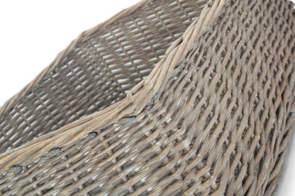 EXTRA LARGE GREY WASH FINISH TRAY