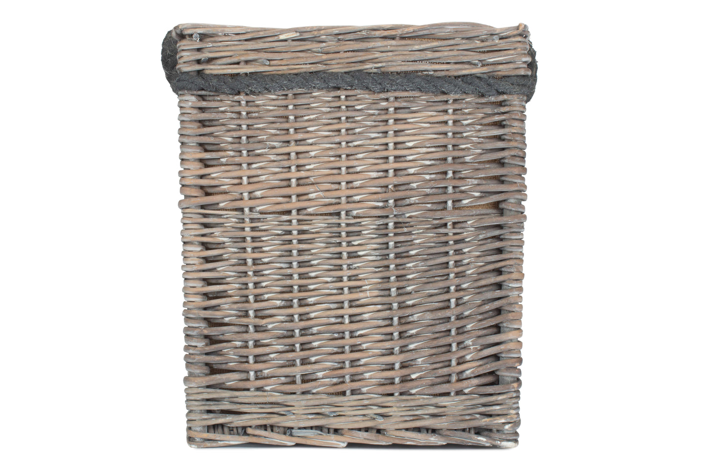 SIZE 1 GREY WASH SQUARE STORAGE BASKET