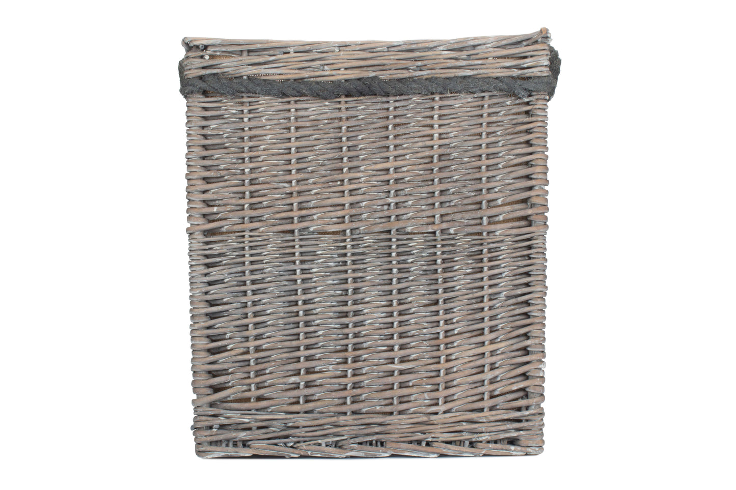 SIZE 2 GREY WASH SQUARE STORAGE BASKET