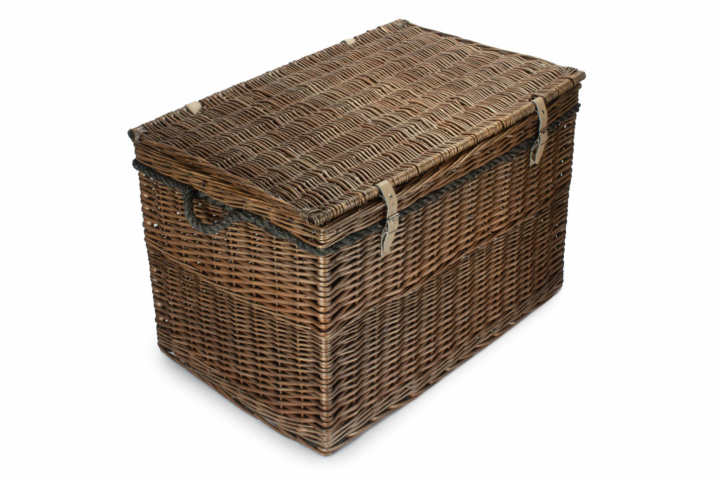 29" ANTIQUE WASH STORAGE HAMPER