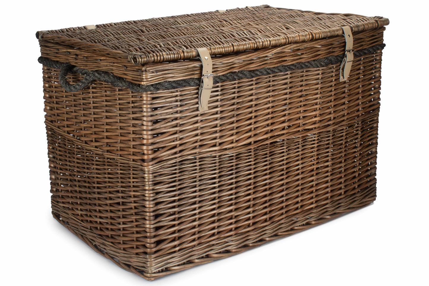 29" ANTIQUE WASH STORAGE HAMPER