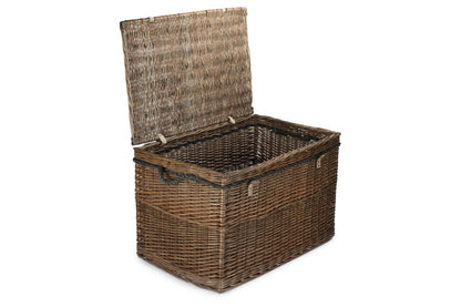 29" ANTIQUE WASH STORAGE HAMPER