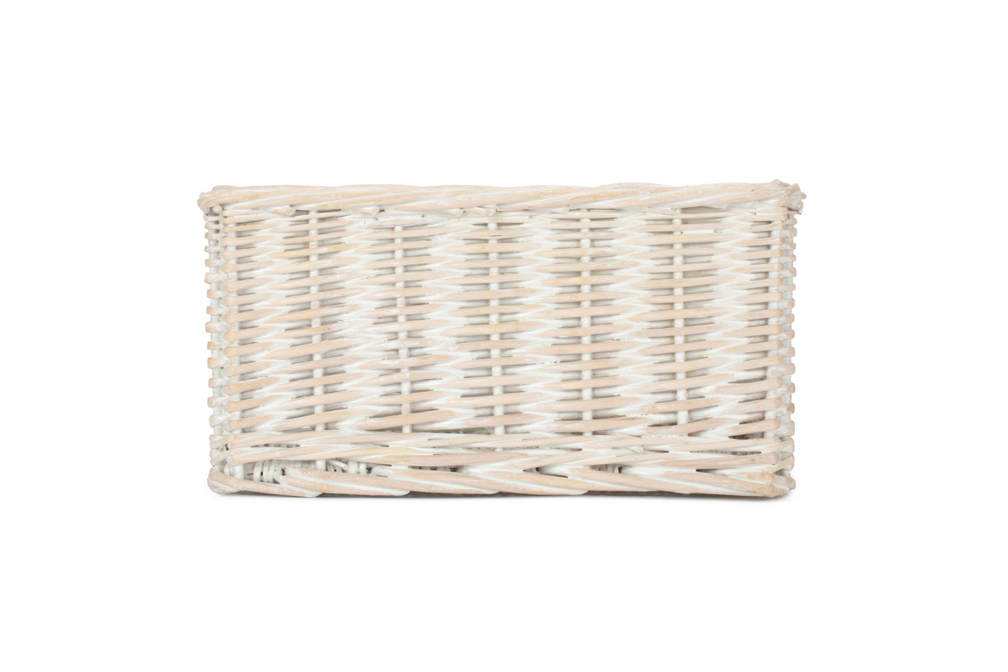 SIZE 2 SMALL WHITE WASH FINISH WILLOW TRAY