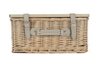 16" ANTIQUE WASH HAMPER with WOODEN LID