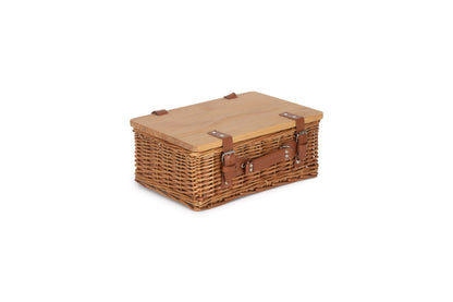 14" DOUBLE STEAMED HAMPER with WOODEN LID