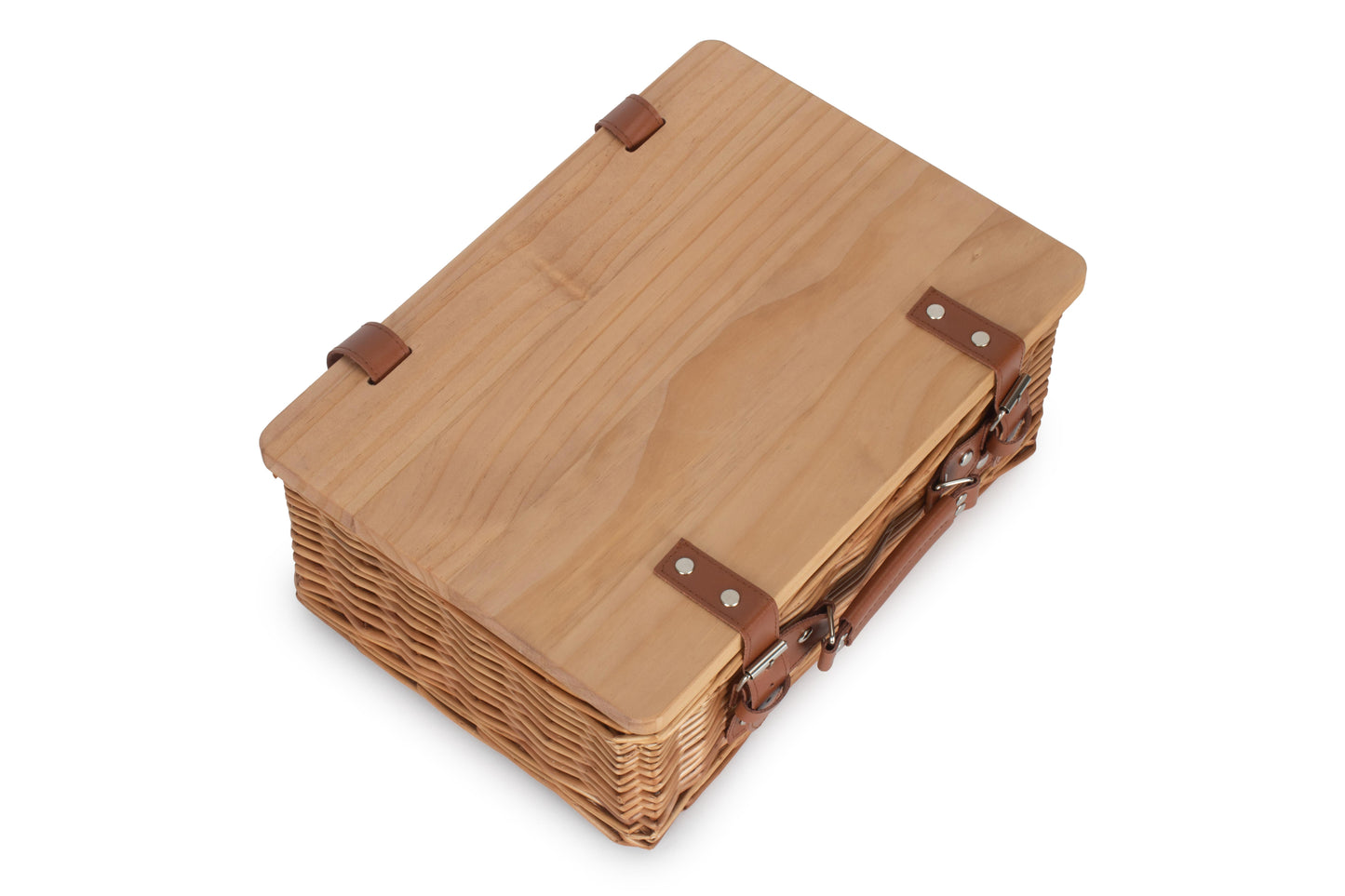 14" DOUBLE STEAMED HAMPER with WOODEN LID