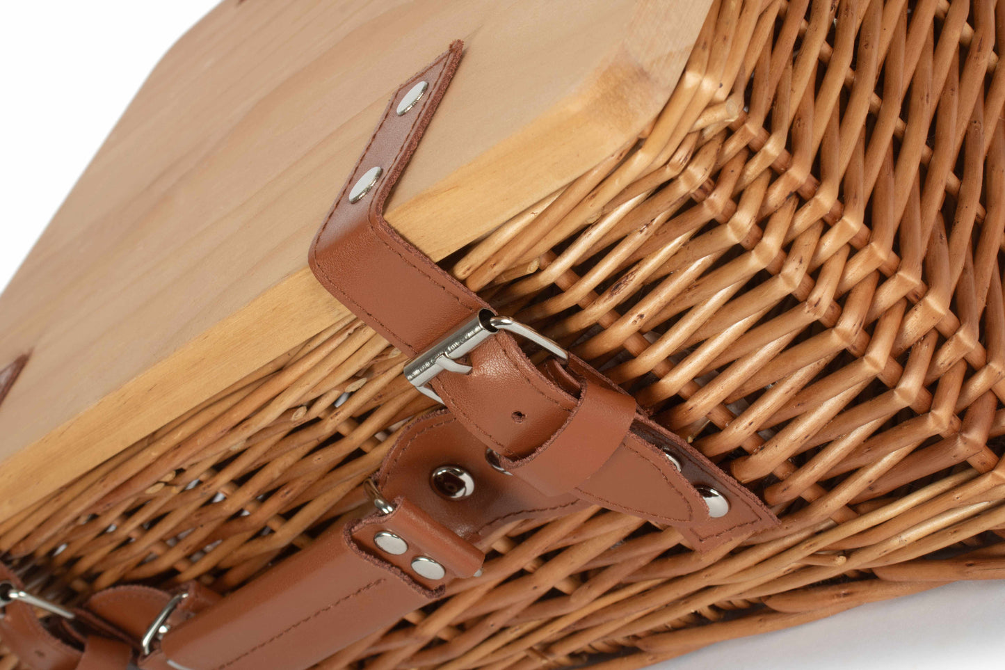 14" DOUBLE STEAMED HAMPER with WOODEN LID