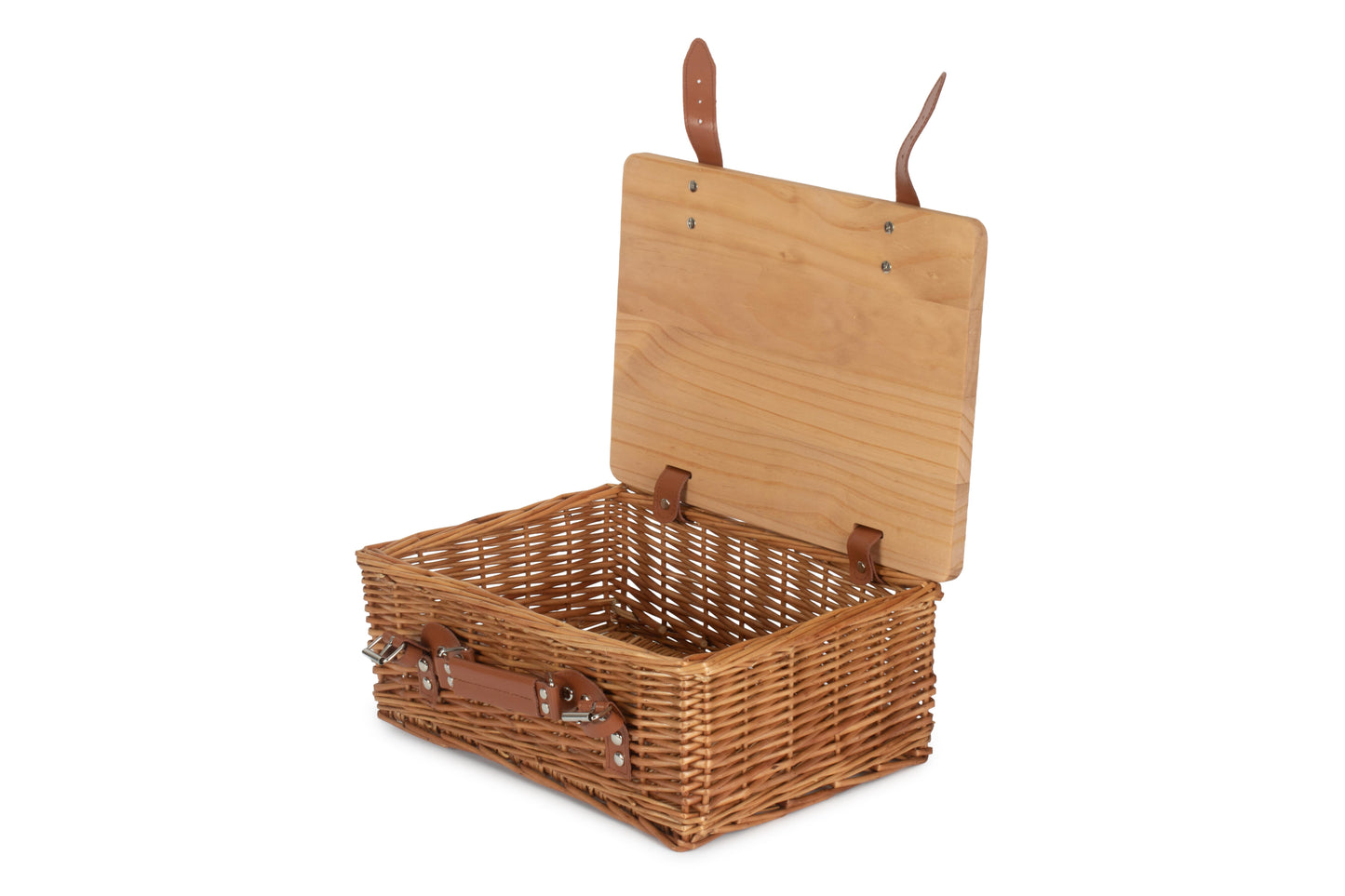 14" DOUBLE STEAMED HAMPER with WOODEN LID