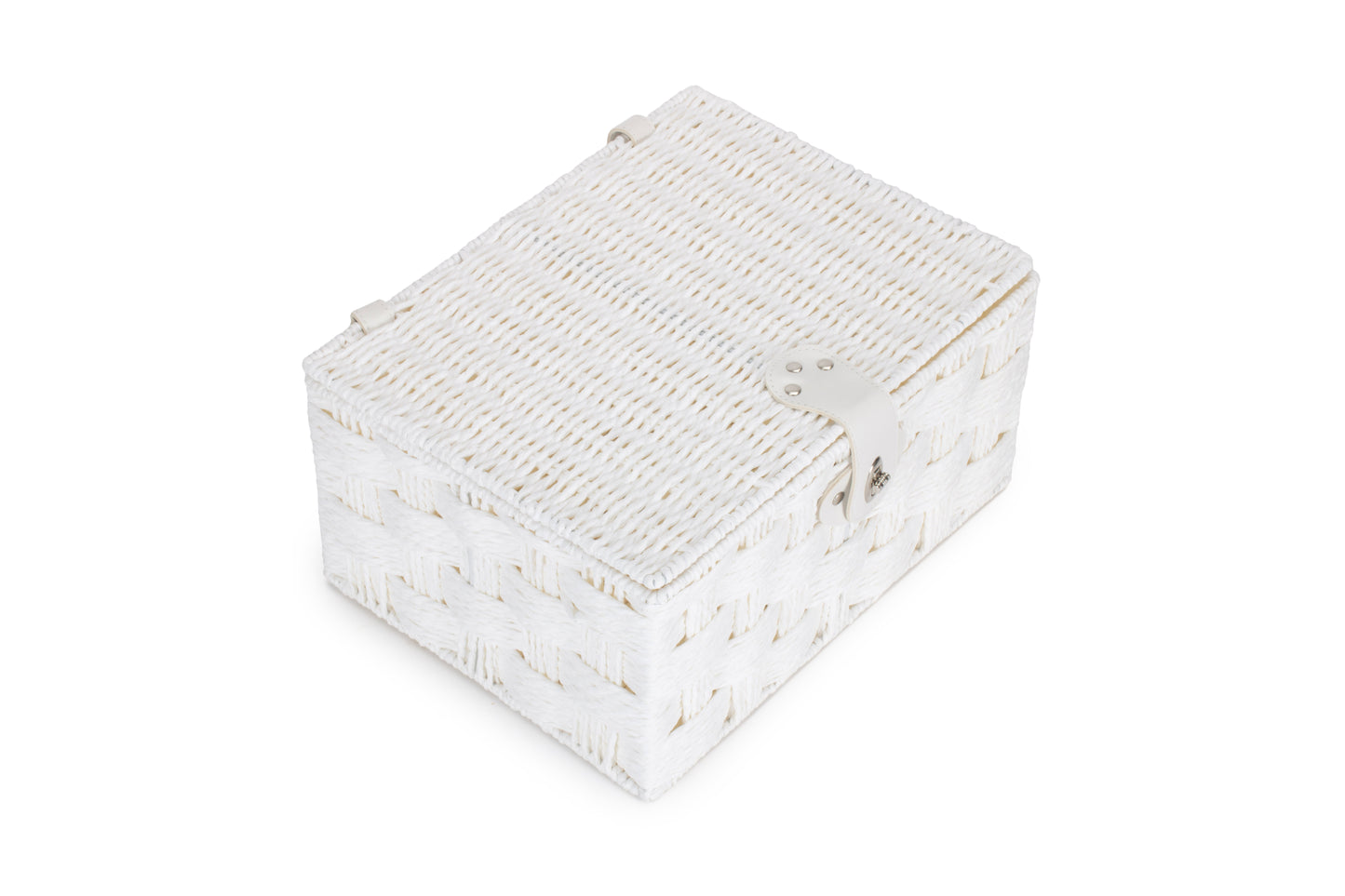 MEDIUM WHITE PAPER ROPE HAMPER