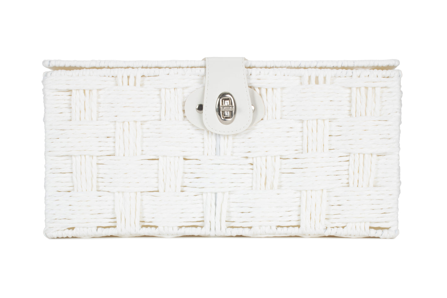 MEDIUM WHITE PAPER ROPE HAMPER