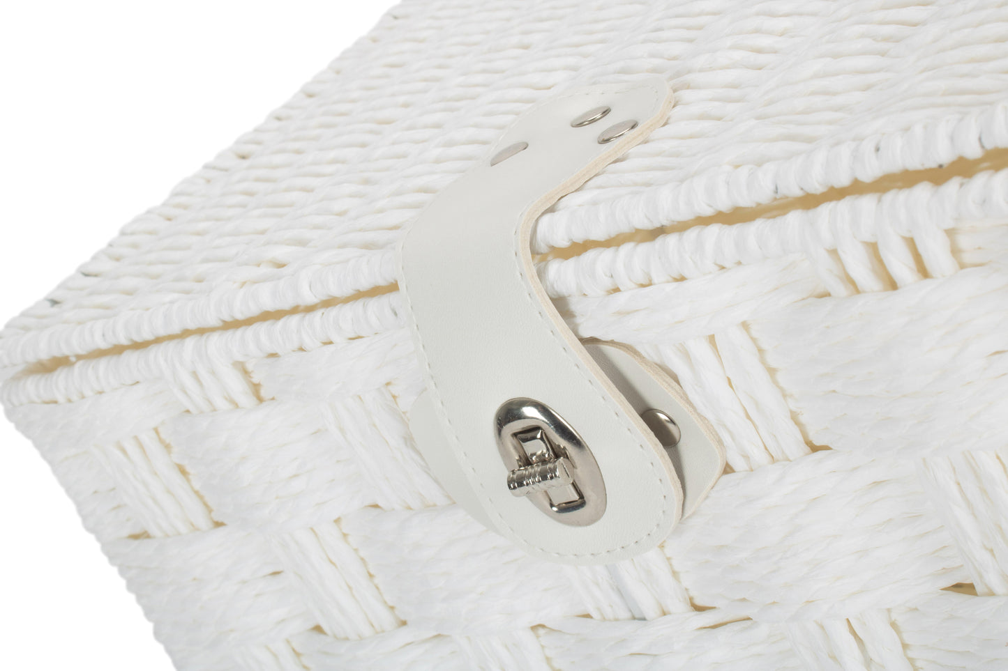 MEDIUM WHITE PAPER ROPE HAMPER