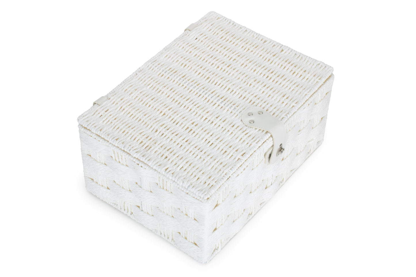 LARGE WHITE PAPER ROPE HAMPER