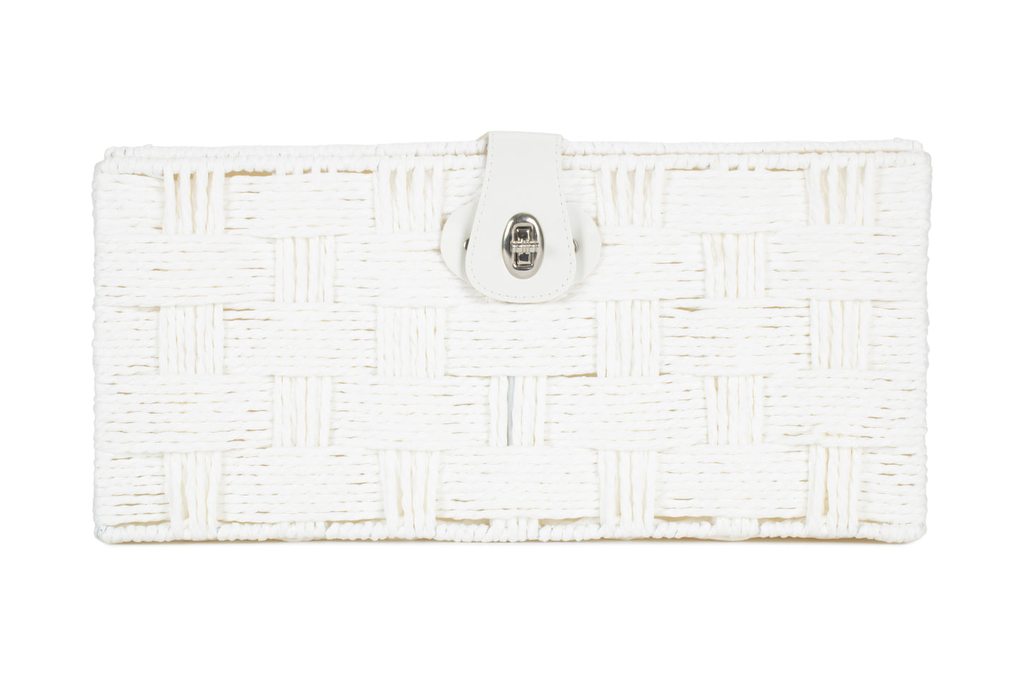 LARGE WHITE PAPER ROPE HAMPER