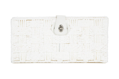 LARGE WHITE PAPER ROPE HAMPER