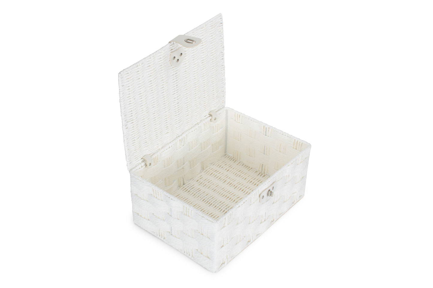 LARGE WHITE PAPER ROPE HAMPER
