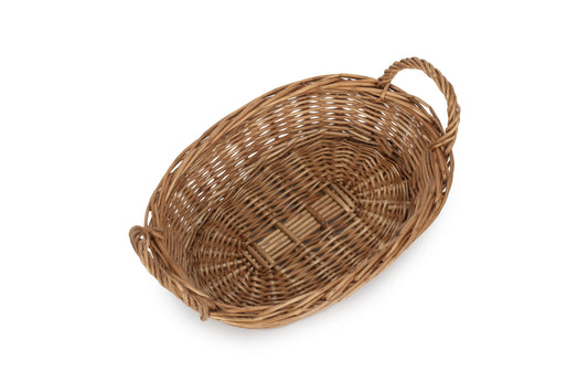 SMALL DOUBLE STEAMED HANDLED OVAL TRAY