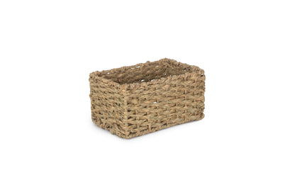 SMALL THATCH GRASS STORAGE BASKET