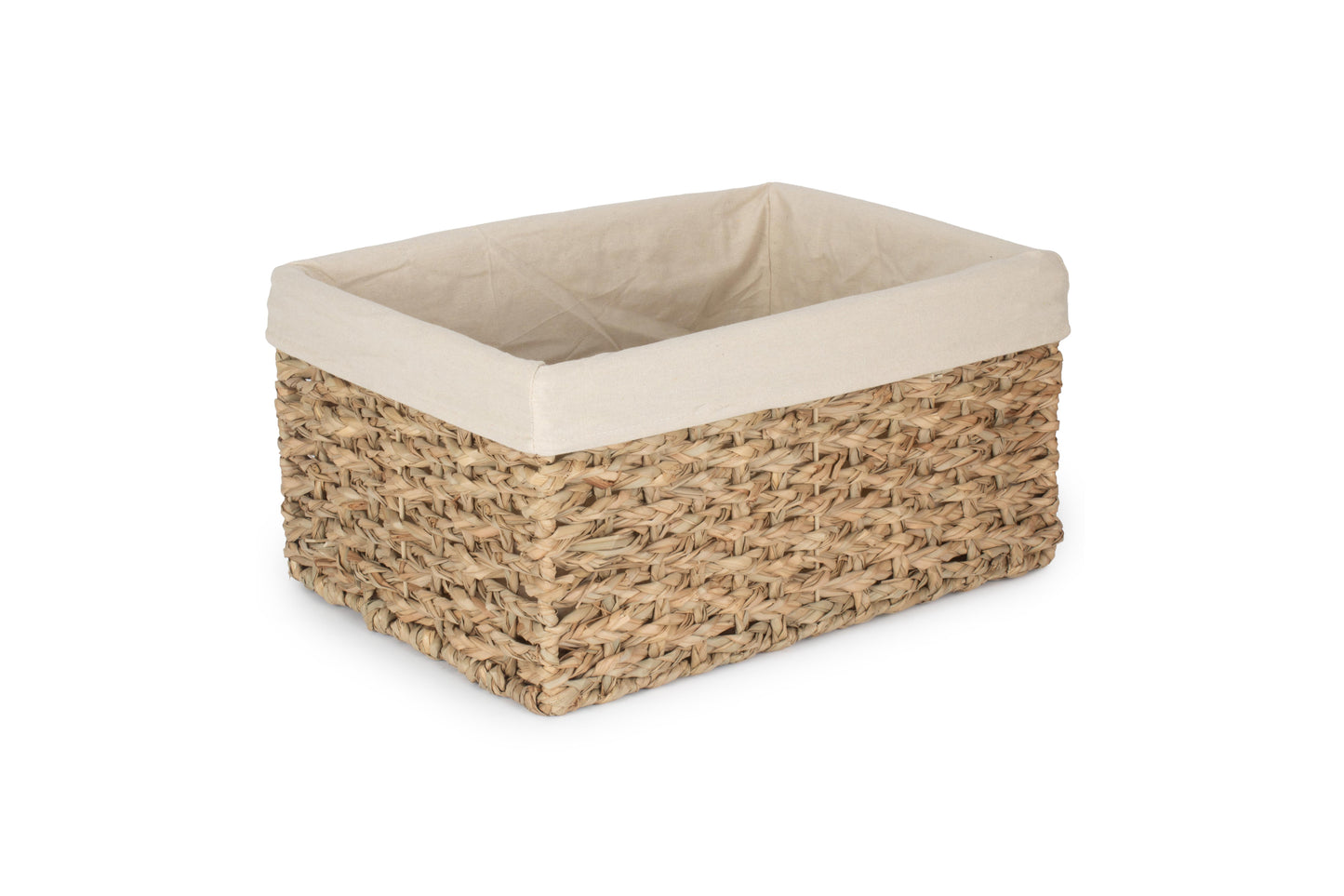 EXTRA LARGE THATCH GRASS STORAGE BASKET with WHITE LINING