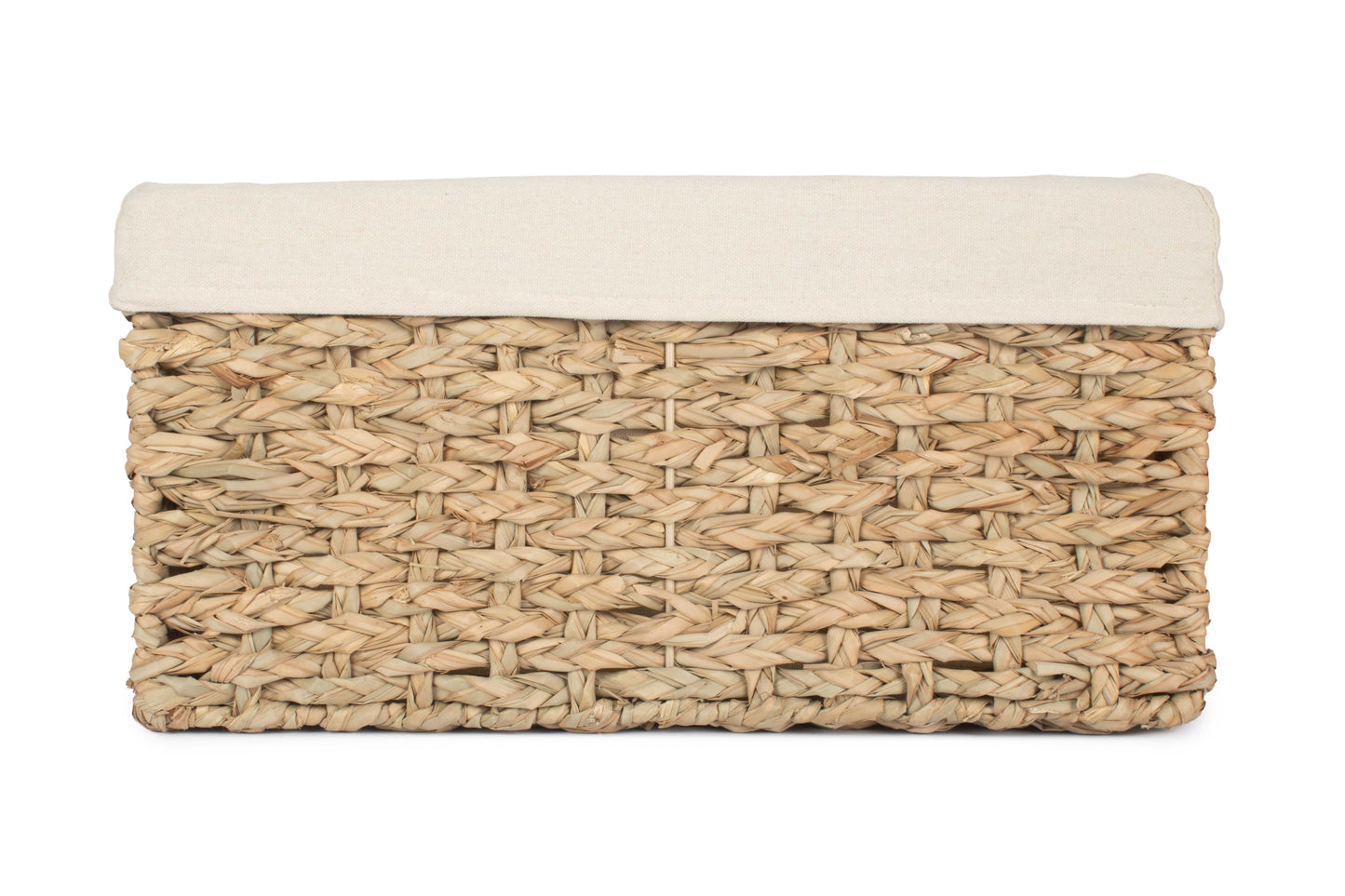 EXTRA LARGE THATCH GRASS STORAGE BASKET with WHITE LINING