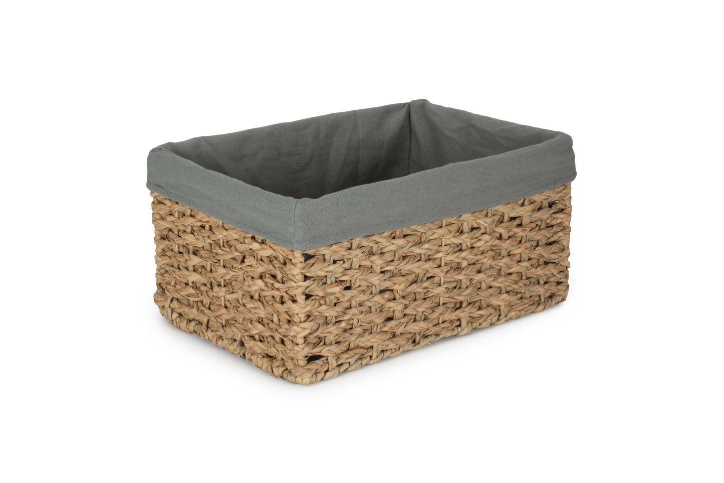 EXTRA LARGE THATCH GRASS STORAGE BASKET with SAGE GREY LINING