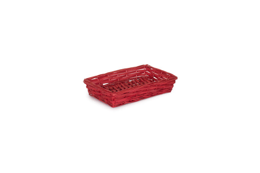 SMALL RED CHIPWOOD TRAY