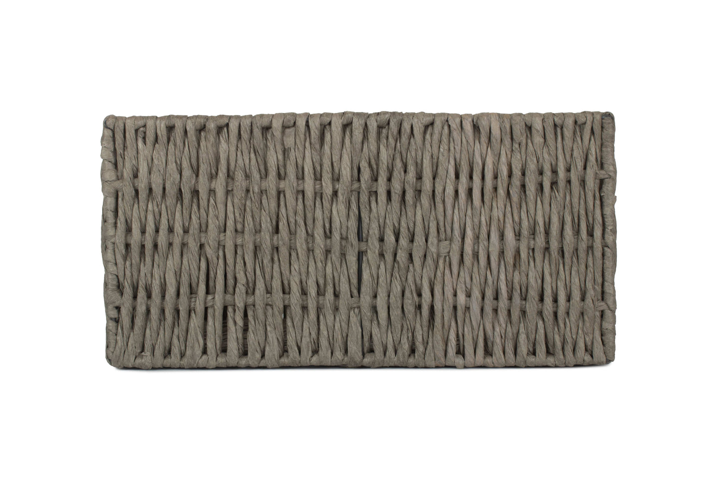 SMALL GREY PAPER ROPE STORAGE BASKET