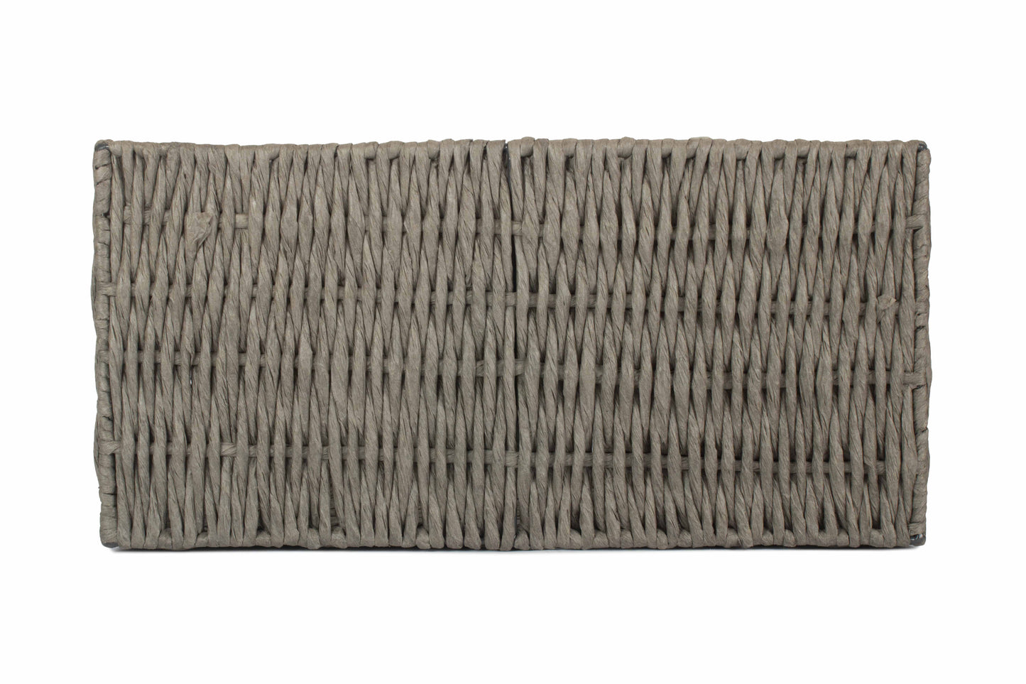 LARGE GREY PAPER ROPE STORAGE BASKET