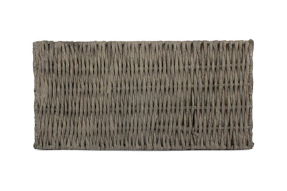 EXTRA LARGE GREY PAPER ROPE STORAGE BASKET