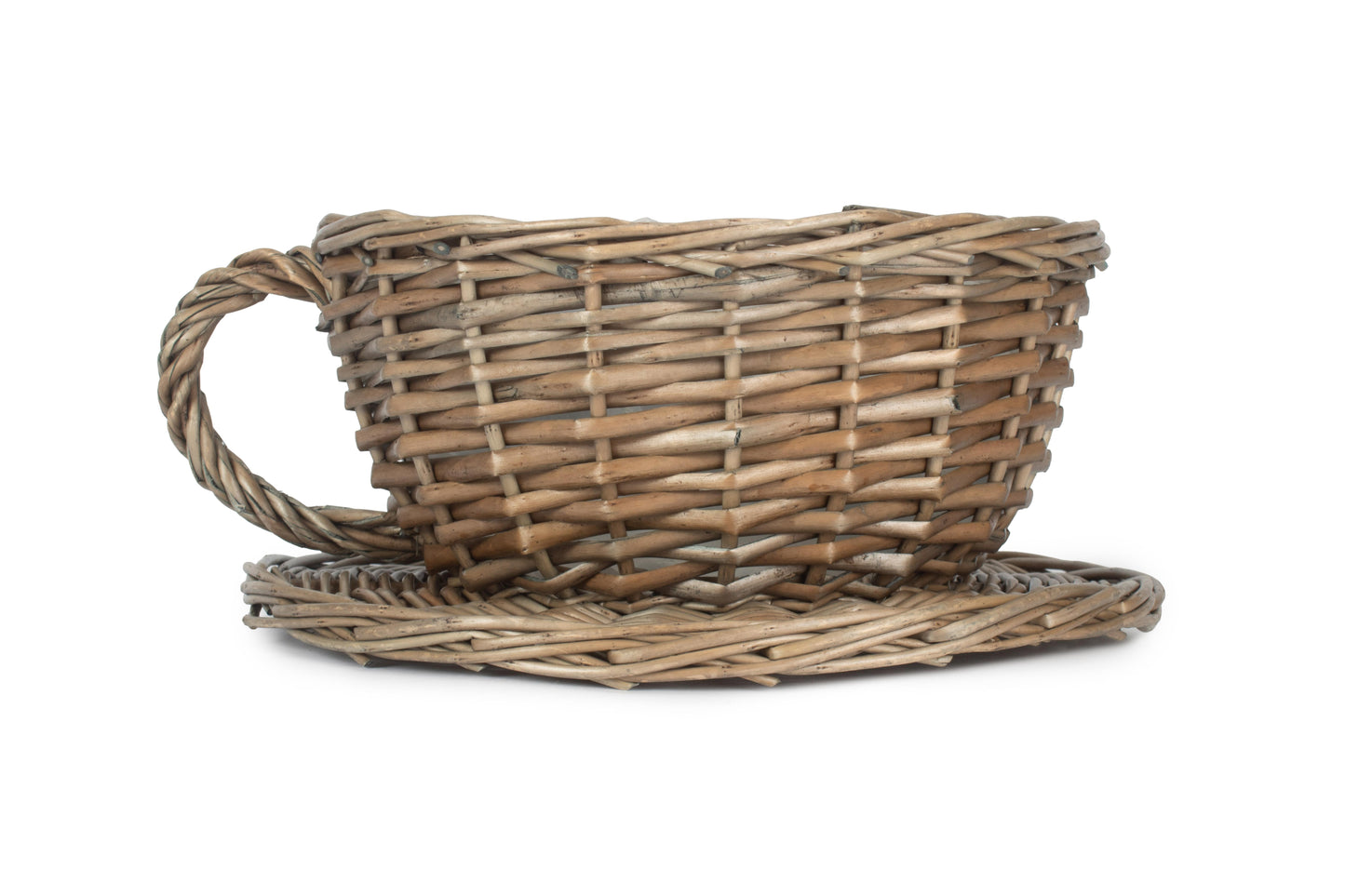 ANTIQUE WASH TEA CUP BASKET