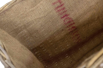 LARGE UNDER BENCH BASKET with HESSIAN LINING